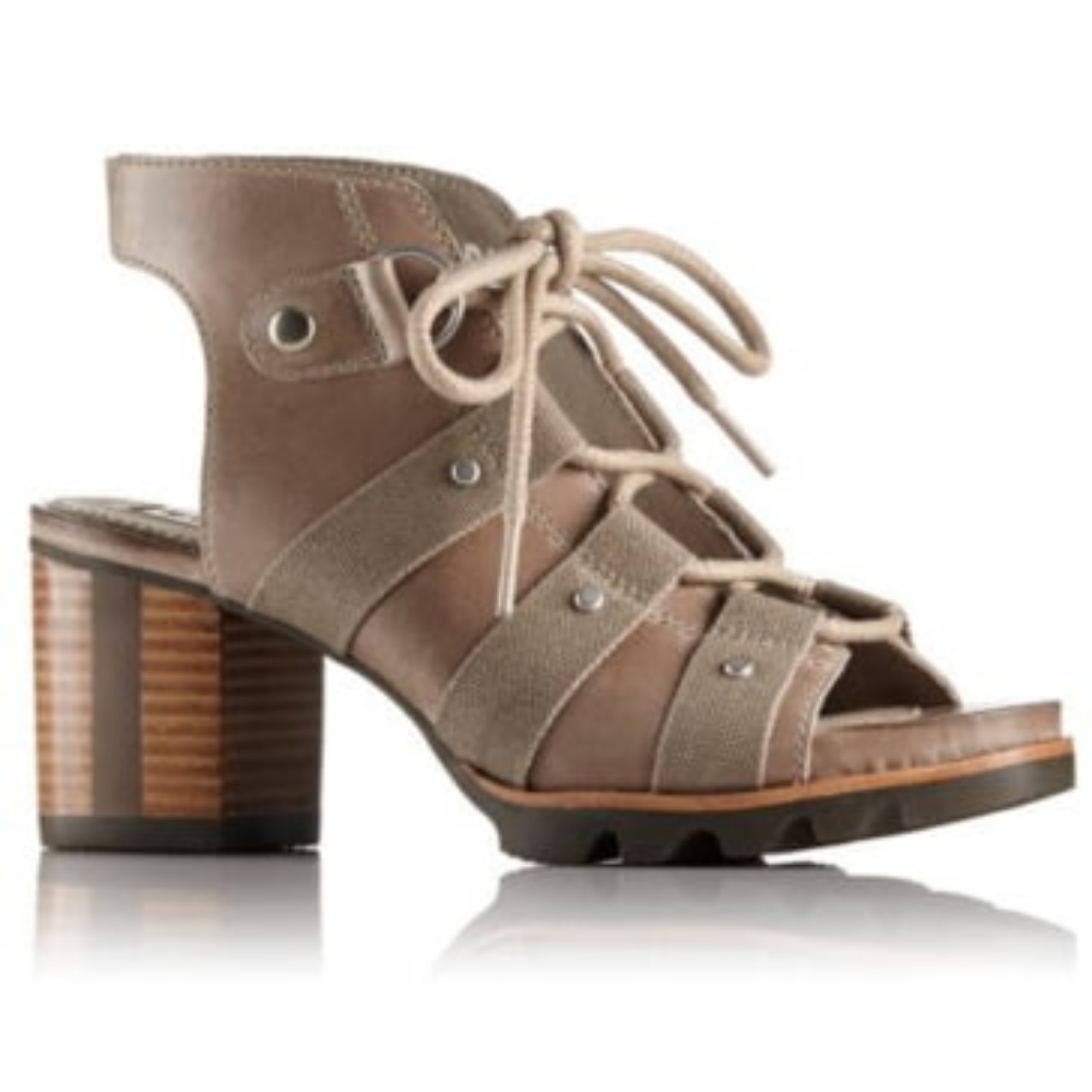 Sorel Addington Sandals Pebble-Silver Sage - Picture 1 of 14